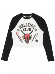 Koszulka damska Stranger Things - Hellfire Club Crop