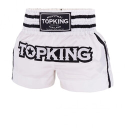 Top King Spodenki Tajskie Muay Thai TKTBS-216 White/Black