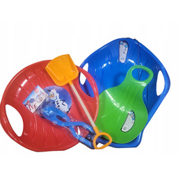 Miska zjazdowa zestaw 5w1 muszla jabłuszko śnieżkomat ślizg