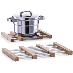 Zeller Trivet, srebrny, 23,5 x 20 x 2