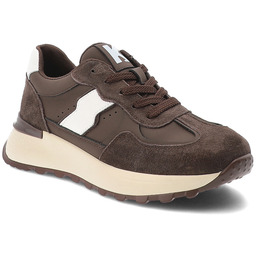 Kobbo Sneakersy damskie, cholewka ze skóry naturalnej zamszowej