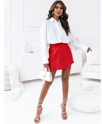 Eleganckie spódnico-spodenki ARAT - czerwone