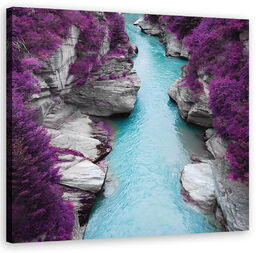 Obraz, Krajobrazy - Fioletowy 40x40