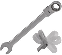 DEDRA Klucz płasko-oczkowy 14GP51 17 mm z grzechotką