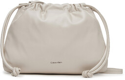 Torebka Calvin Klein Jeans Drawstring Crossbody26 LV04K3060G Biały