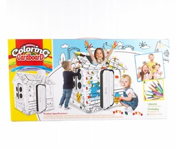 Domek DIY Kartonowa kolorowanka do malowania
