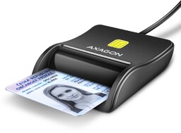 Axagon CRE-SM3N Czytnik kart identyfikacyjnych USB, 1,3m kabel
