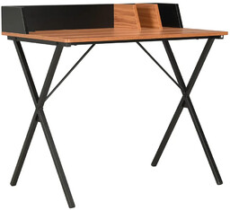 Elior Biurko w stylu loft z przegródkami czarny