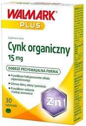 WALMARK_Cynk organiczny 15 mg 30 tabletek