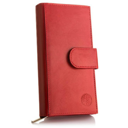 Portfel skórzany BETLEWSKI BPD-DZ-17 CZERWONY