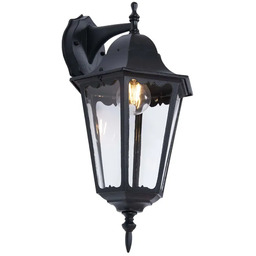 Lumes Czarny kinkiet zewnętrzny elewacyjny T1-H09