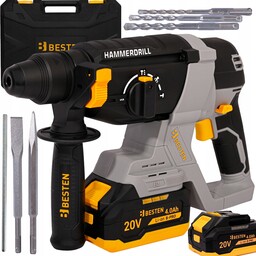 Młotowiertarka Wiertarka Akumulatorowa Młot Udarowy Mocna Sds+ 2xAKU