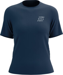 COMPRESSPORT Koszulka lifestyle damska PODIUM SS T-SHIRT blues