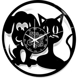 Instant Karma Clocks Winylowy zegar ścienny z psem,