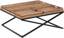 BigBuy Home Stolik kawowy z naturalnego żelaza