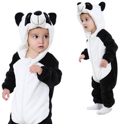 Piżama Onesie Kostium Przebranie Śpiochy Panda Niemowlę 110: