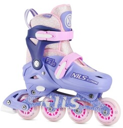 ŁYŻWOROLKI FILO FIOLETOWE ROZM. XS(26-29) NA13102 NILS EXTREME