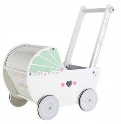 Drewniany Wózek Dla Lalek Pchacz Chodzik Ecotoys