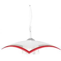 Lumes Biało-czerwona lampa wisząca do kuchni - S564-Grotto