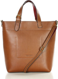 Duża torebka shoppperka do ręki skórzana premium MARCO