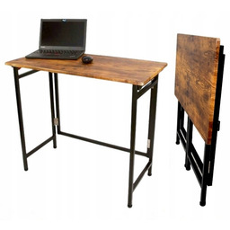 Biurko 80x40 cm pełny blat do laptopa loft