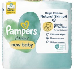 PAMPERS Chusteczki nawilżane Harmonie New Baby (184 szt.)