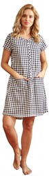 Koszula nocna TCB 9444 black check