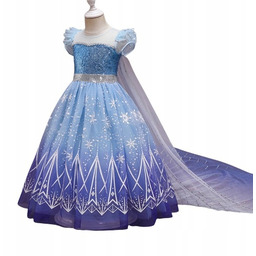 Strój sukienka Elsa Kraina Lodu kostium Frozen 110