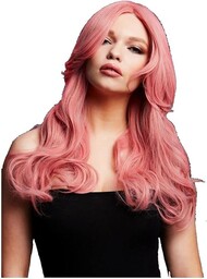 Smiffys Fever Nicole Wig, True Blend, Ash Pink