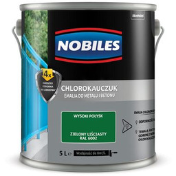 Farba chlorokauczukowa Chlorokauczuk RAL 6002 5 l Nobiles