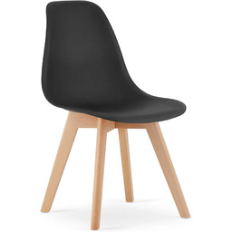 Edinos Czarne krzesło minimalistyczne do stołu M6-G99