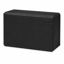 Gaiam Kostka do jogi Embossed Black 63438