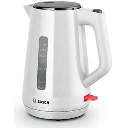 Bosch Czajnik Tradycyjny Bezprzewodowy TWK1M121 Biały 1,7L 2400W