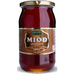 Mazurskie Miody Miód Pszczeli Gryczany 900 G