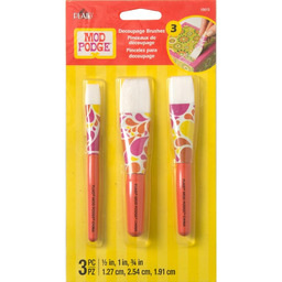 Mod Podge Zestaw pędzli z krótkim uchwytem, 3