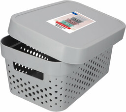 Ażurowy pojemnik z pokrywką Infinity Curver 4.5L, jasny