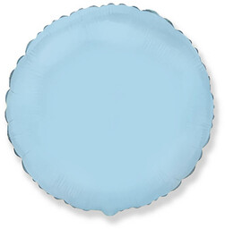 Balon foliowy okrągły błękitny - 46 cm -