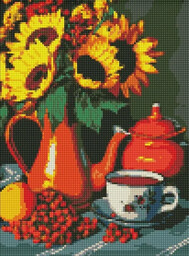 Diamentowa mozaika - Podwieczorek w lecie 30x40cm -