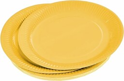 Homéa, Zestaw 20 talerzy kartonowych D18Cm Witamina Żółta