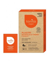 TANITA Vegan Plastry do depilacji twarzy z woskiem