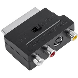 Przejściówka Euro scart 3x RCA 1x SVHS przełącznik