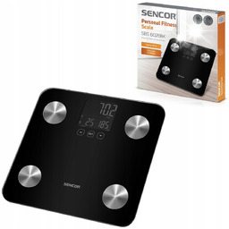 Waga łazienkowa elektroniczna Sencor SBS6026BK fitness BMI 180kg