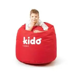 Diablo Chairs KIDO Tkanina Czerwony Pufa dla dzieci