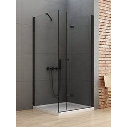 Kabina kwadratowa 90x90 prawa D-0239A/D-0115B New Soleo Black