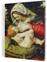 Matka Boża karmiąca, obraz religijny na płótnie canvas