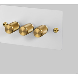 Włącznik - Premium 3G Dimmer Biały/Mosiężny [El730P] Standard