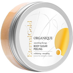 ORGANIQUE Eternal Gold Wygładzający peeling cukrowy do ciała