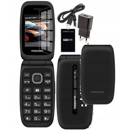 Telefon z klapką dla seniora Maxcom MM828 czany