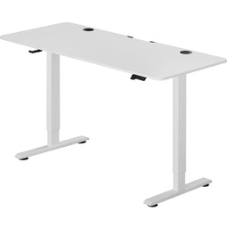 BIURKO ELEKTRYCZNE 120x60 REGULOWANE BIAŁE Z REGULACJĄ WYSOKOŚCI
