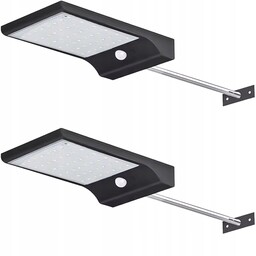 2x Lampa Led Ogrodowa Elewacyjna Solarna Z Czujnikiem